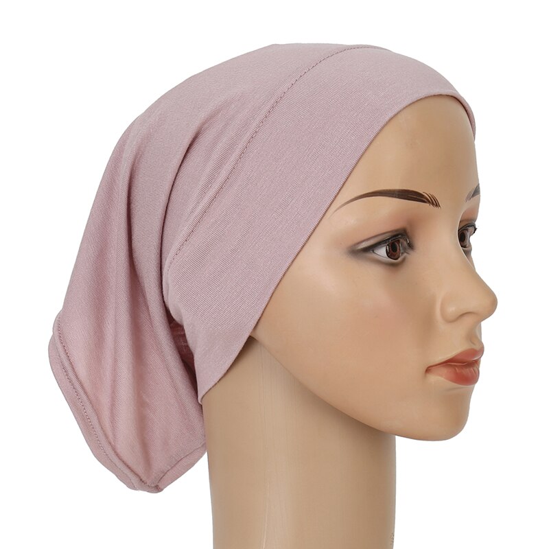Hijabs en coton modal de haute qualité pour femmes, sous-écharpe, casquettes intérieures musulmanes, chapeau astronomique élastique, petit chapeau multi-documents, 25x22cm