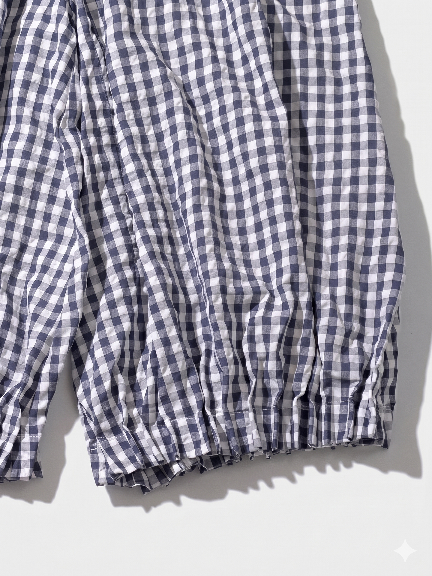 Vêtements féminins, pantalons pour femmes, pantalon bleu à carreaux, taille haute, taille élastique, coupe ample, décontracté, bas pour femmes.