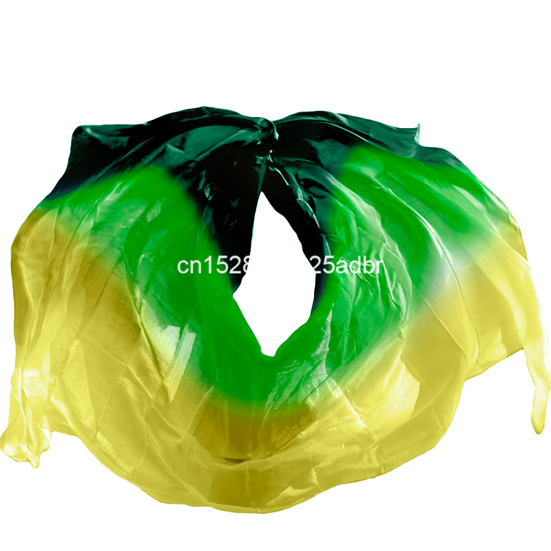 Voiles de danse du ventre 100% en soie véritable, peuvent être personnalisés, accessoires de spectacle, écharpe teinte à la main, châle