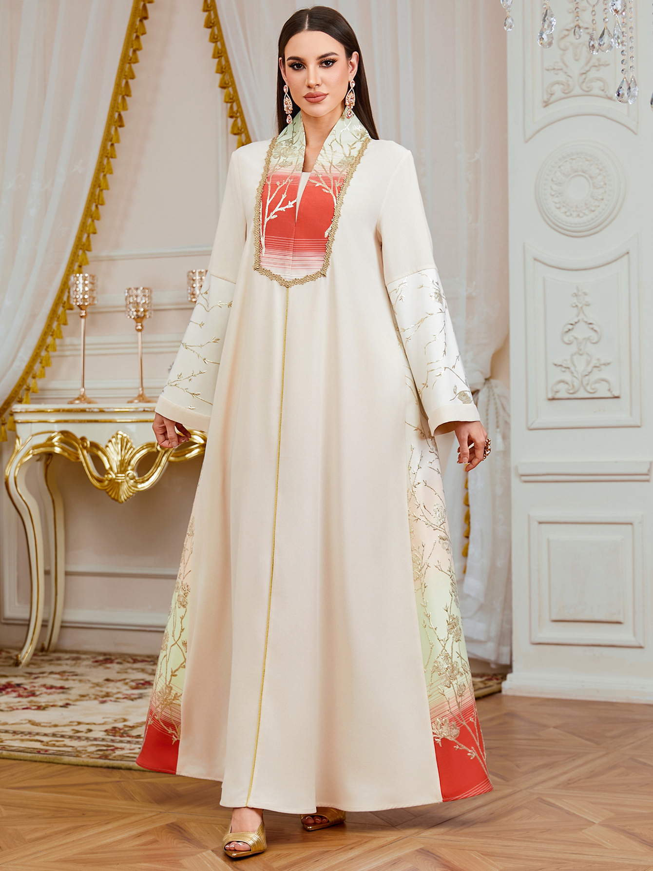Robes musulmanes pour femmes, robe de fête Eid, abaya, robe de Ramadan, vestidos, jalabiya, broderie, robe longue islamique arabe, abayas du Maroc, abayas de Dubaï, kaftan