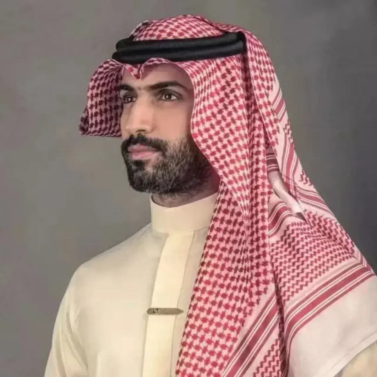 Keffiyeh-Foulard Musulman Arabe avec Corde d'Agal, Châle Militaire, Vêtement de Sauna
