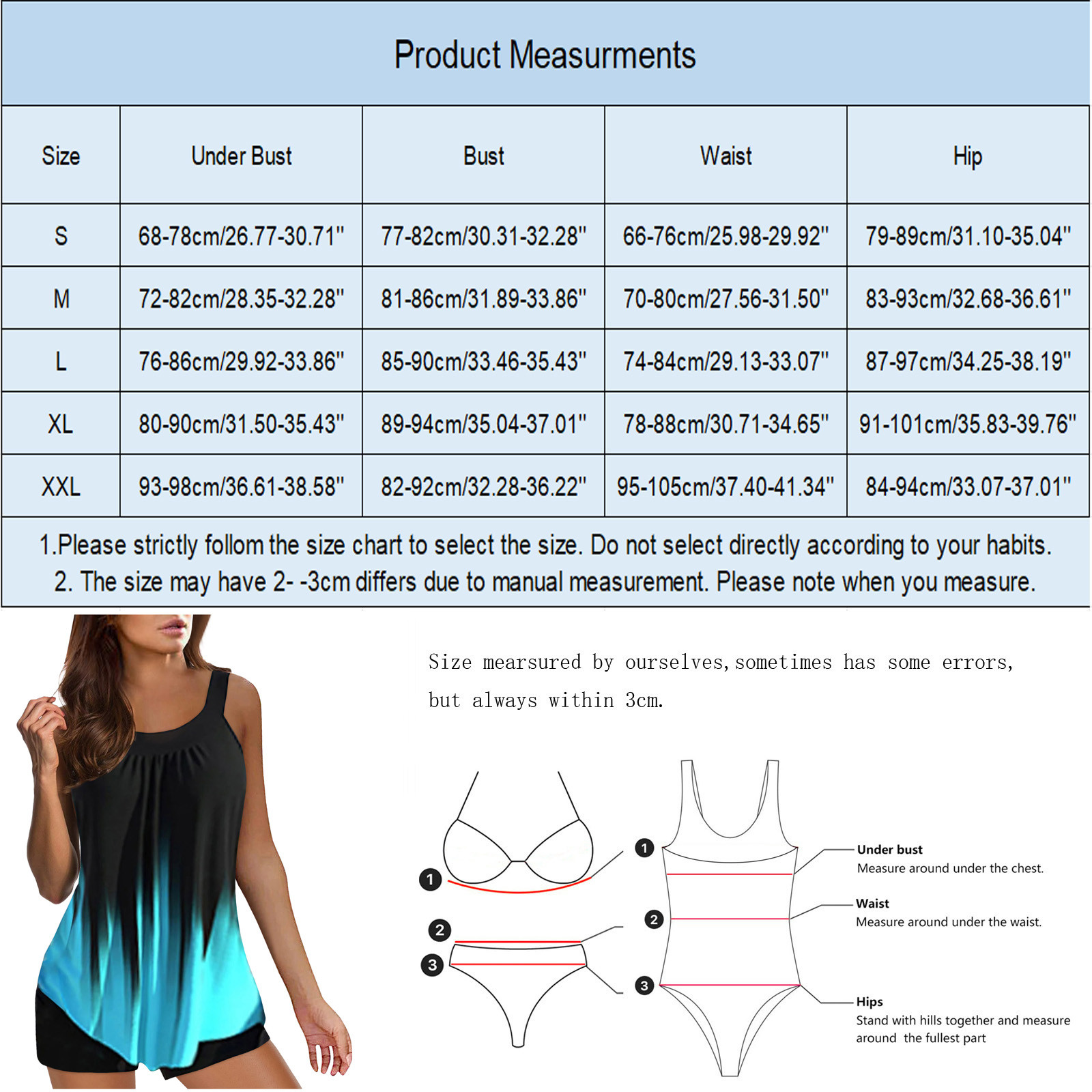 Maillot de bain deux pièces pour femmes, tankini, imprimé, été, 2025, 2025, 2025