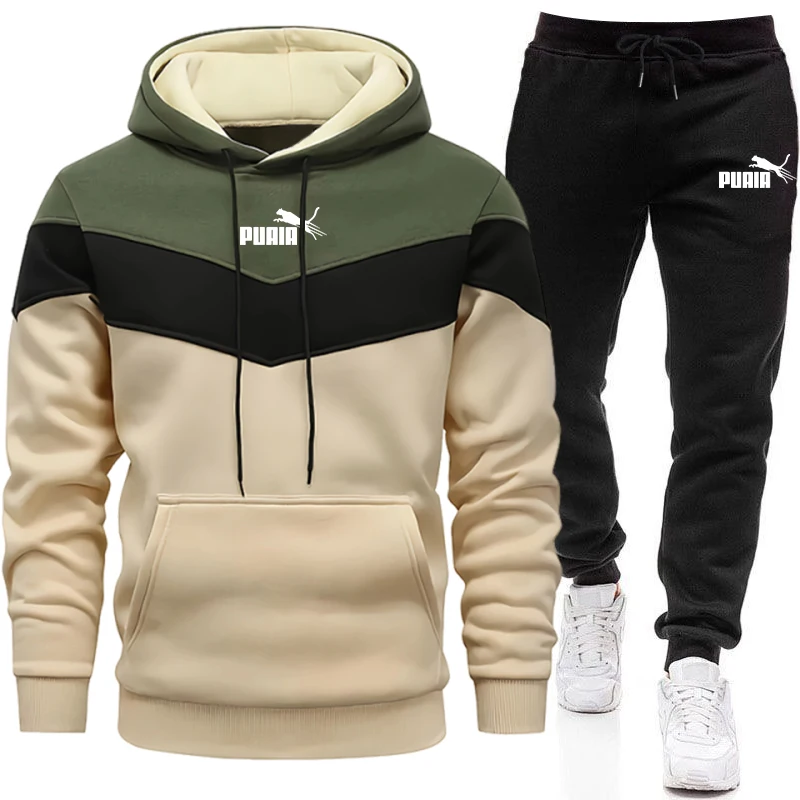 Ensemble de survêtement à capuche et pantalon de jogging pour homme – Collection Automne Hiver 2026 – Tenue décontractée et sportive pour le quotidien