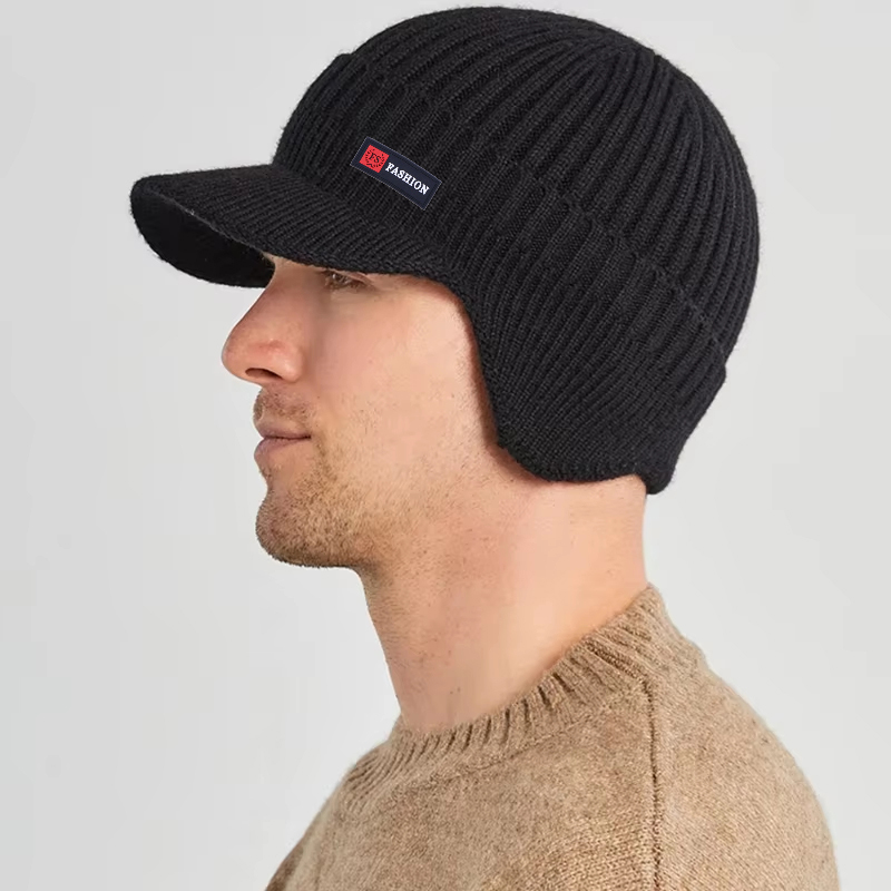 Bonnet de Protection des oreilles chaud d'hiver avec polaire en peluche, bonnet de mort polyvalent et extensible décontracté, adapté à l'escalade et au cyclisme en plein air