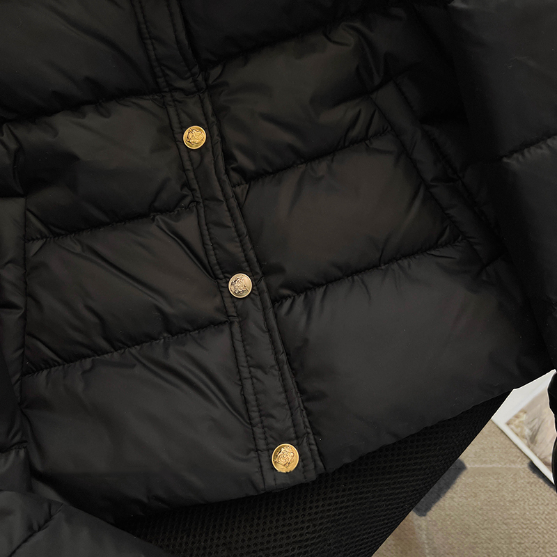 Veste courte bouffante à simple boutonnage pour femme, col rabattu, manteau rembourré en coton, à la mode, Chic, chaud, vêtements d'extérieur, nouvelle collection automne hiver