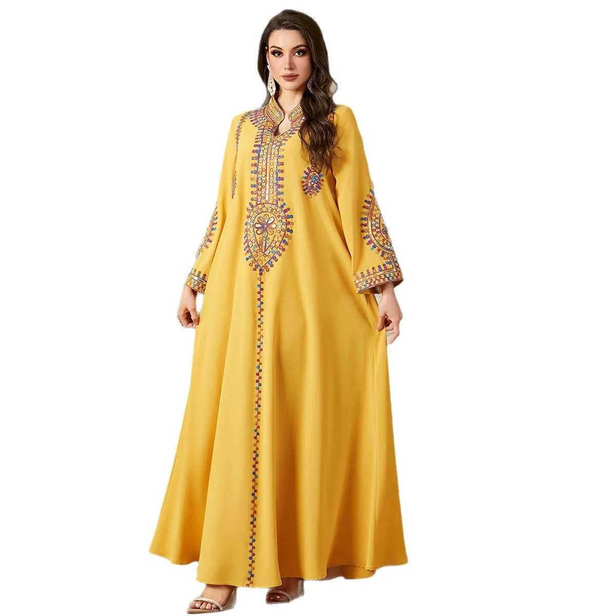 Abayas pour femmes dubaï Robe de mode musulmane africaine Caftan Marocain robes de soirée Boubou Robe Djellaba Femme 2025
