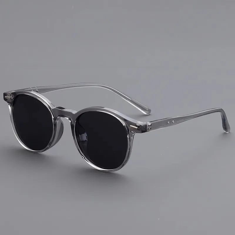 Nouvelles Lunettes de Soleil Rondes Vintage pour Femmes et Hommes, Lunettes de Soleil Circulaires de Marque, Lunettes Ovales pour Hommes et Femmes