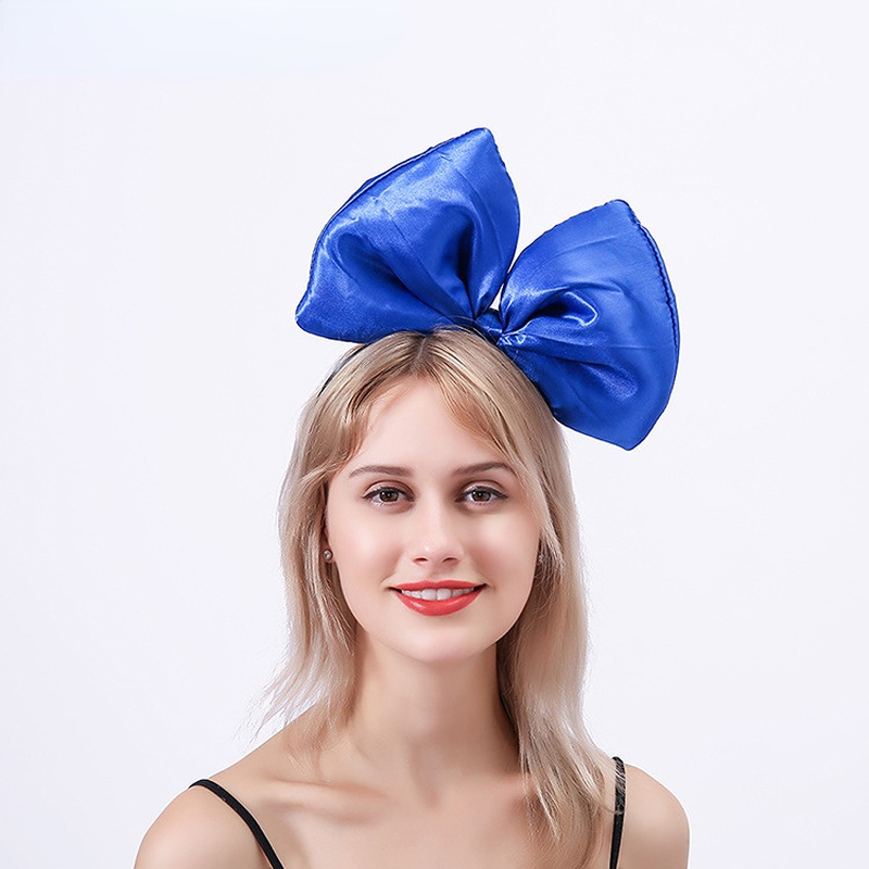 Bandeau serre-tête avec gros nœud papillon pour femme et fille, pour mariage, anniversaire, Costume Cosplay, fête de noël