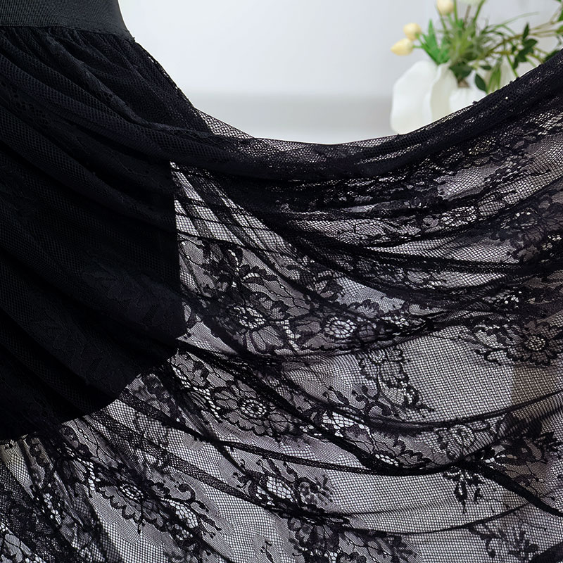 Robe de soirée élégante en dentelle pour femmes, tenue de soirée élégante, Sexy, transparente, Maxi, moulante, gothique, mode Lolita, jupe noire, 2024