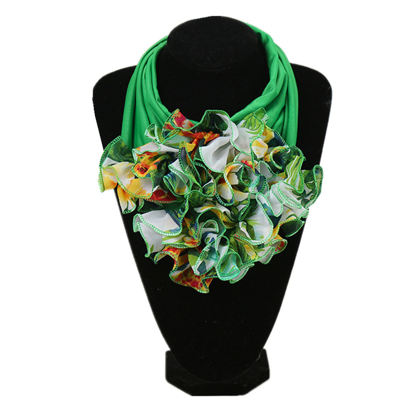 Écharpe de Luxe à Grande Fleur pour Femme, Foulard de la raq, Anneau de Cou, Bandana de Mode, Hijab pour Dames, Nouvelle Tendance