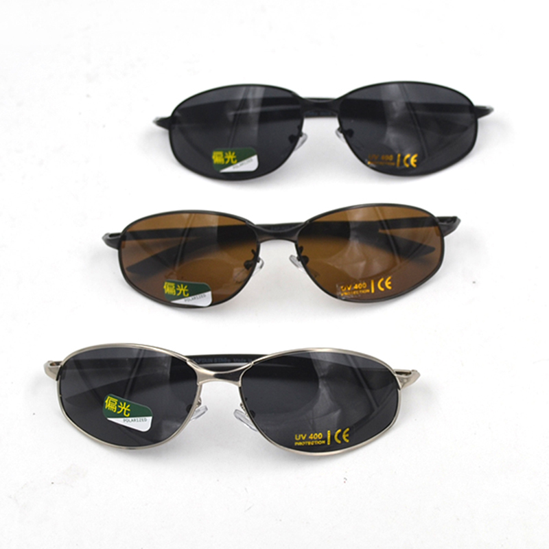 Nouveau UV400 lunettes de soleil polarisées pour femmes hommes cadre en métal Sport nuances lunettes de soleil voyage conduite lunettes de soleil gris/marron lentille L3