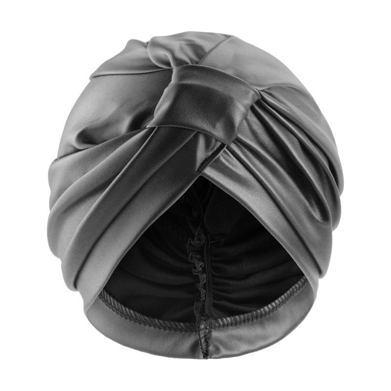 Foulard carré en cuir rétro de style ethnique pour femmes, chapeau hijab musulman, chapeau indien, bonnet africain à nœuds tendance