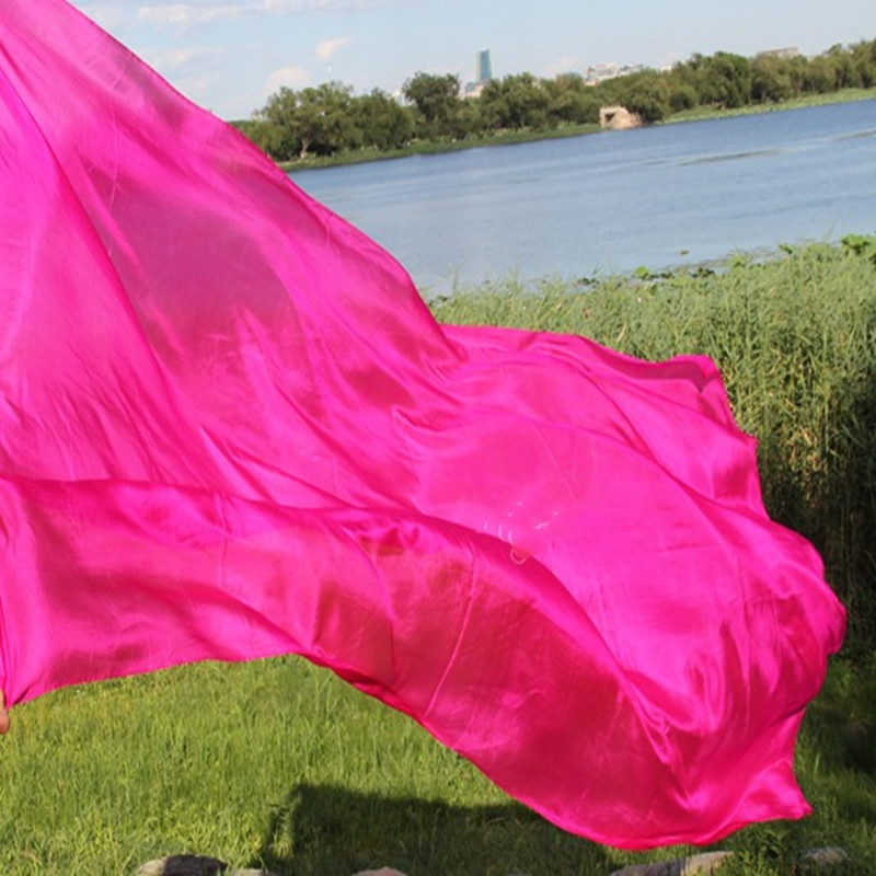 Voile écharpe de danse pour filles, accessoires de spectacle de danse du ventre pour enfants, rose, bleu, 200*90cm, 78.7*35.4 po, vente en gros, 100%
