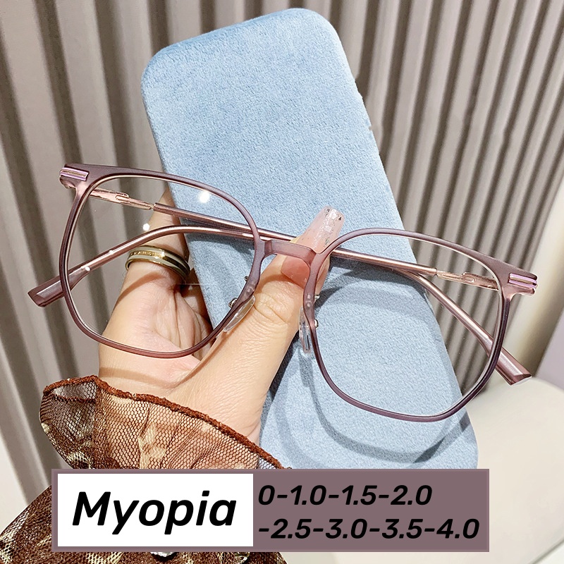 Femmes nouveau Style myopie lunettes hommes dames luxe clair lentille près de la vue lunettes unisexe à la mode mode moins dioptrie lunettes