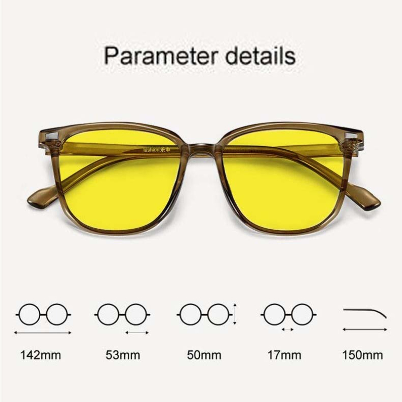 Lunettes photochromiques pour myopie, Vision jour et nuit, grand cadre carré, Anti-éblouissement, pour la conduite, Protection UV, lunettes grises
