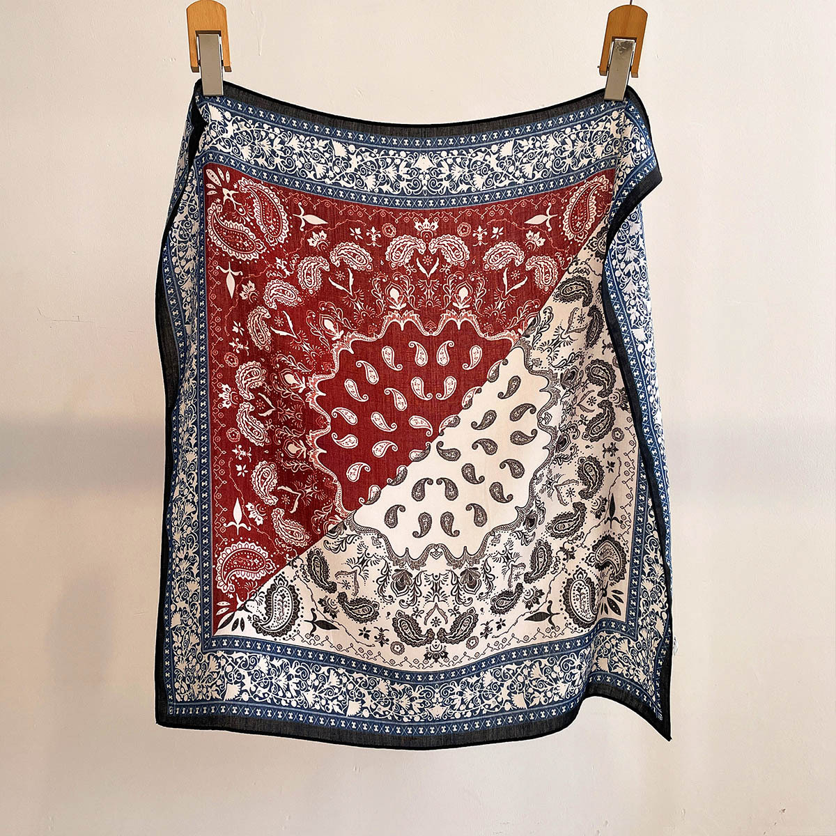 Nouveau Foulard Carré en Coton Effet Cashew 2026 pour Femme – Écharpes, Bandanas, Châle de Plage, Hijab, Foulard Élégant, Accessoires de Voyage