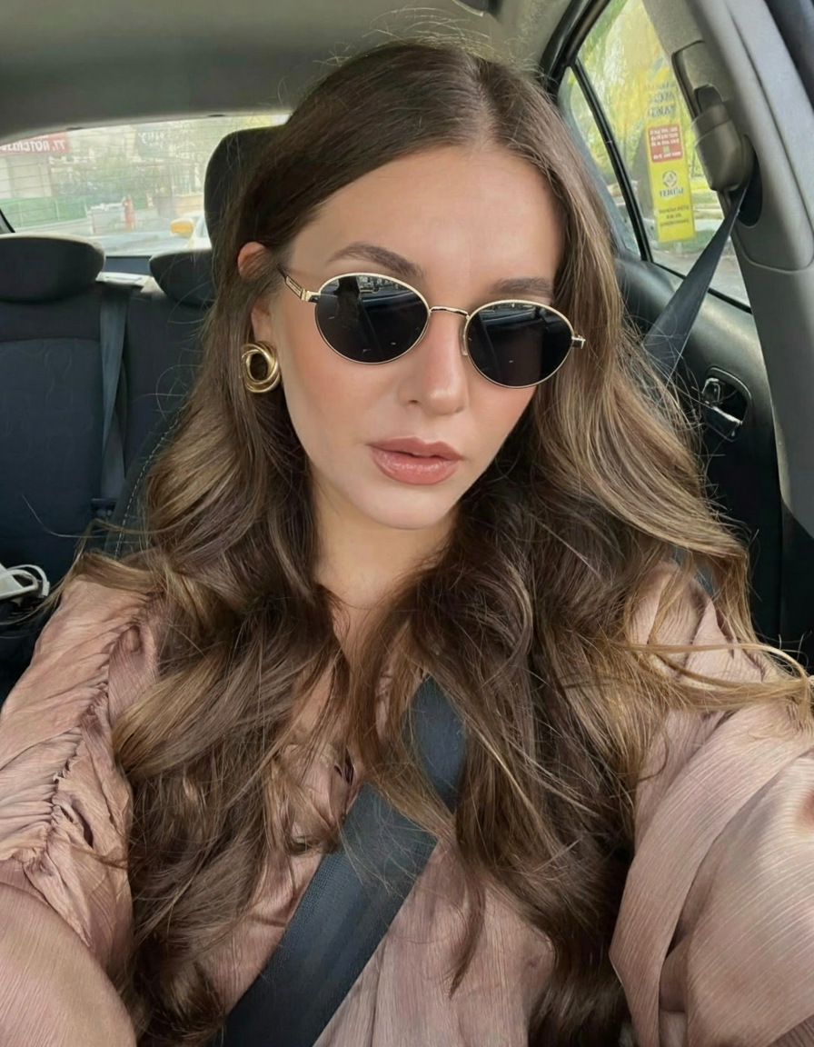 Lunettes de soleil ovales classiques pour femmes avec montures entièrement métalliques – Luxe, polyvalentes pour une utilisation multi-scènes