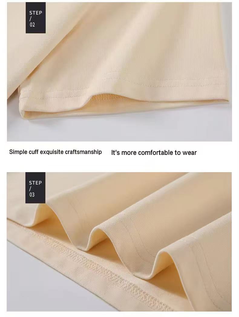 T-shirt pour homme - 100% coton pur, col rond, manches courtes, haute qualité, coupe ample, décontracté, couleur unie, imprimé personnalisé