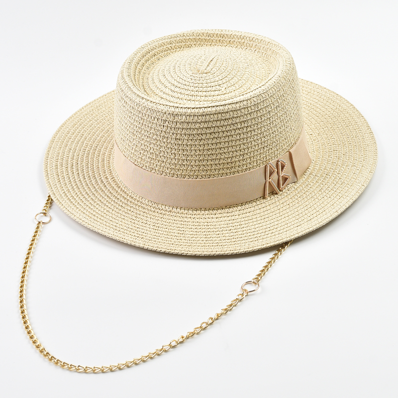 Chapeaux de paille pour femmes, décoration en ruban, chapeaux élégants pour femmes, chapeaux de fête, chapeaux de plage, chapeau de soleil, chapeau femme