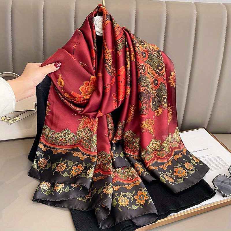Injplanchers f-Châles silencieux College animaux pour femmes, écharpes enveloppantes, Hijab, Bufanda, Foulard, Bandana féminin, 2024x90cm, Marque de luxe, Nouveau, 180