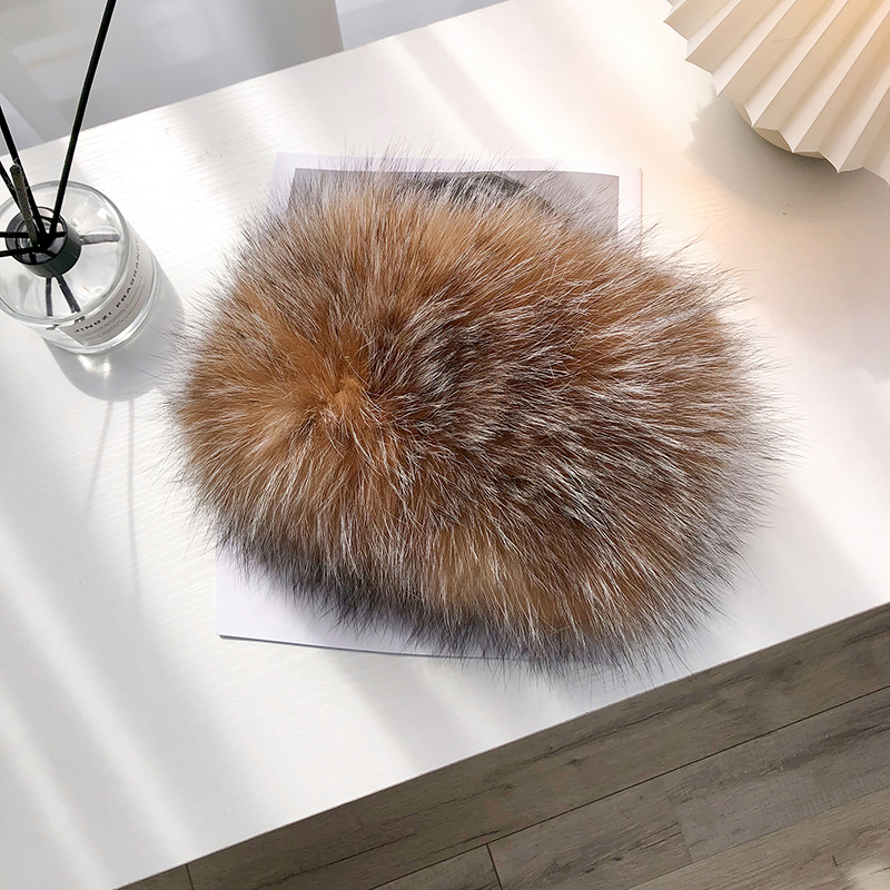 Écharpe en fourrure de renard véritable pour femme, couverture de cou, bande de sauna élastique pour filles, kchief élastique épaissi, anneau de luxe, écharpes en fourrure de renard, hiver