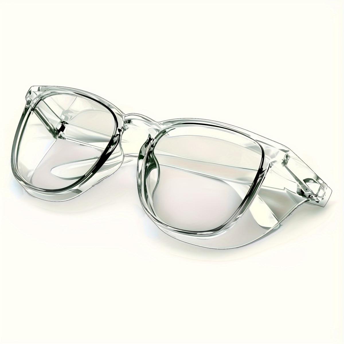 1 paire de lunettes de sécurité élégantes, transparentes, Anti-buée, anti-rayures, anti-bleu, accessoires pour hommes et femmes