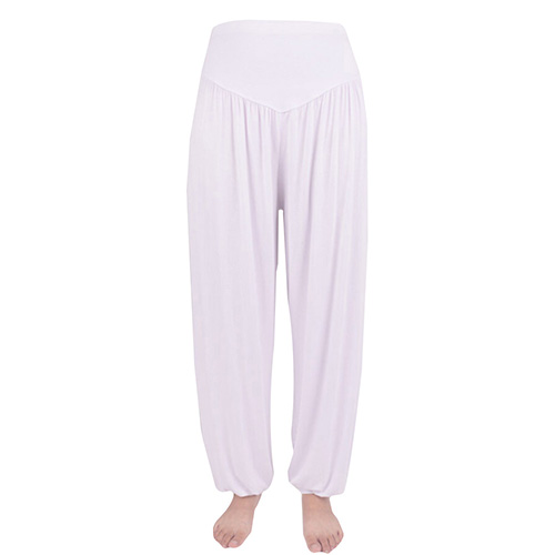 FJBLOOMER-Pantalon Sarouel en Coton pour Femme, Pantalon Long, Jambes Larges, Décontracté, Bohème, brevdu Ventre, Yoga, Fitness