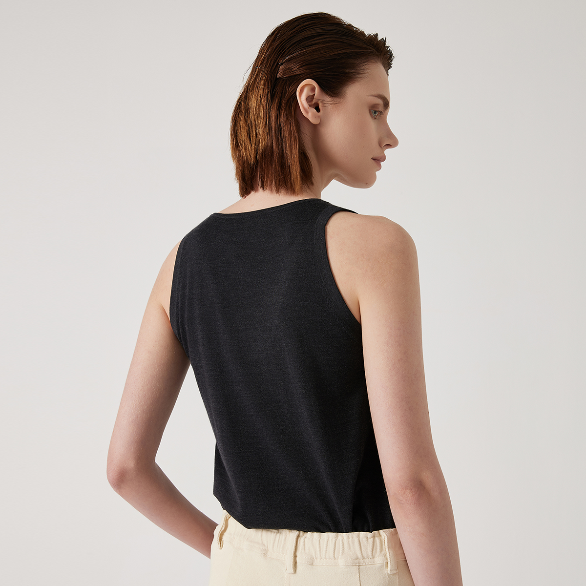 BC1176 – gilet d'été en laine et soie pour femmes, vêtements de luxe, confortables, respirants, à la mode