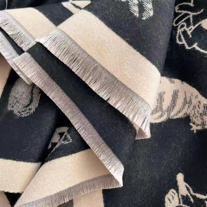 Écharpe Épaisse à Motif Chat pour Filles, Nouvelle Collection Hiver, Style Collège, Mignonne et Tendance, Châle Chauffant pour le Cou