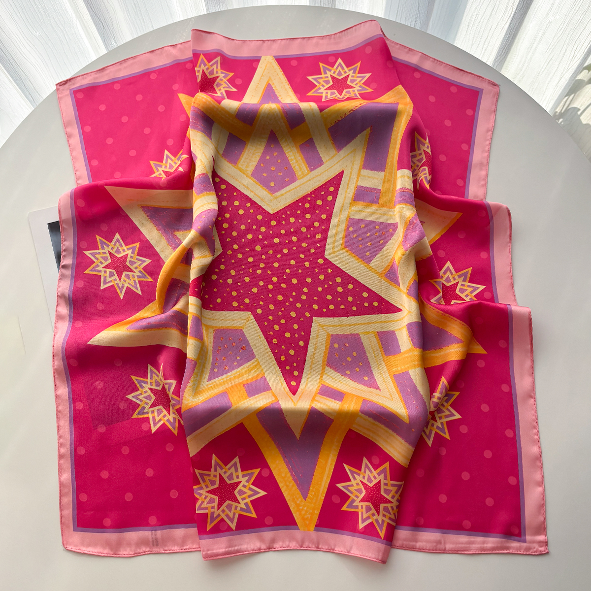 Foulard carré en soie imprimé Imitation pour femmes, Bandana, châle pour dames, attaches pour cheveux, nouvelle collection 2026