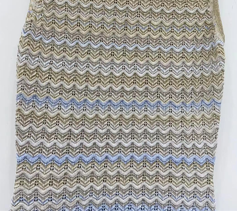 Robe débardeur sans manches à col rond pour femme, coupe cintrée, en tricot dégradé, nouvelle collection automne 2025