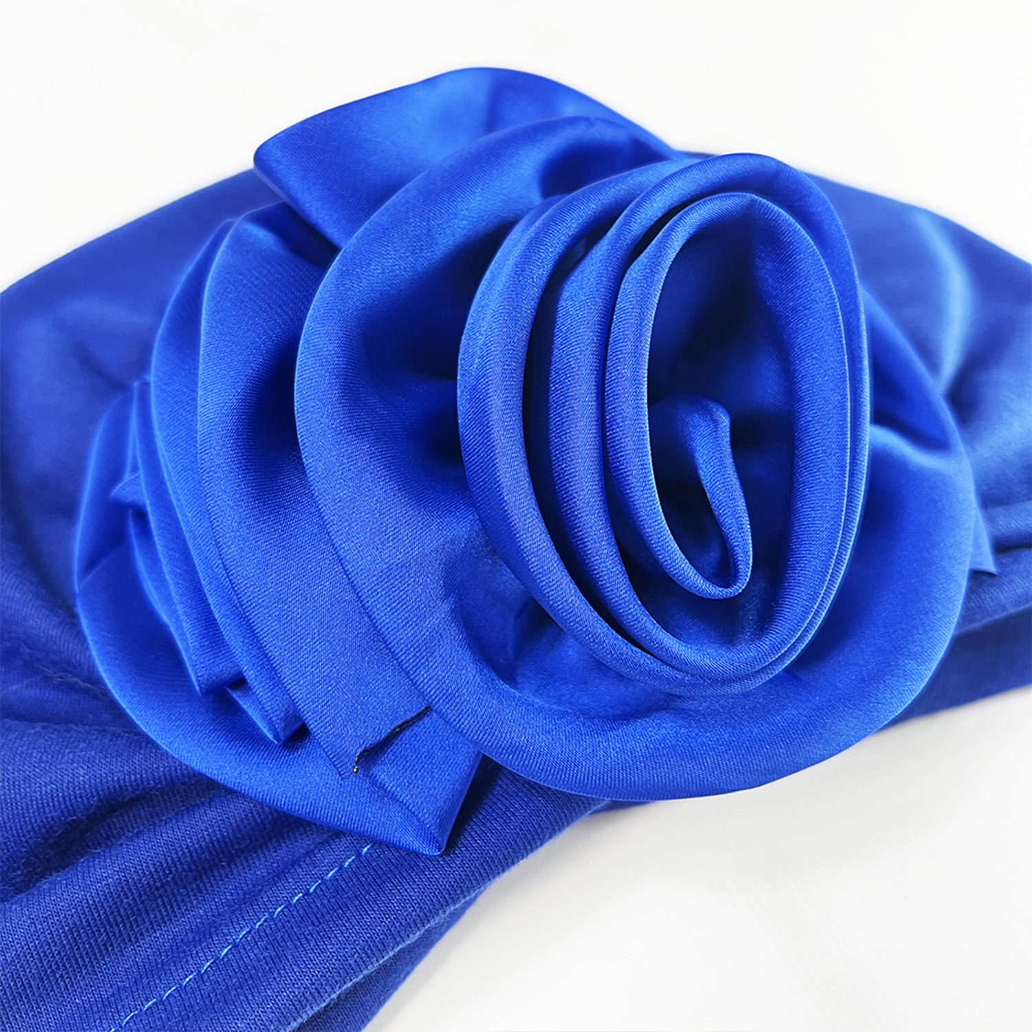 Turban de décoration florale pour femmes, document solide, fête, vêtements de sauna, casquette, accessoires pour cheveux, chapeaux pour femmes contre le cancer, indien, nouveau, 2024
