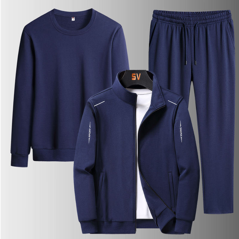 Ensemble décontracté pour homme, veste + pantalon + sweat-shirt, ensemble 3 pièces pour homme, survêtements pour homme, vêtements de sport grande taille, ensembles pour homme printemps automne