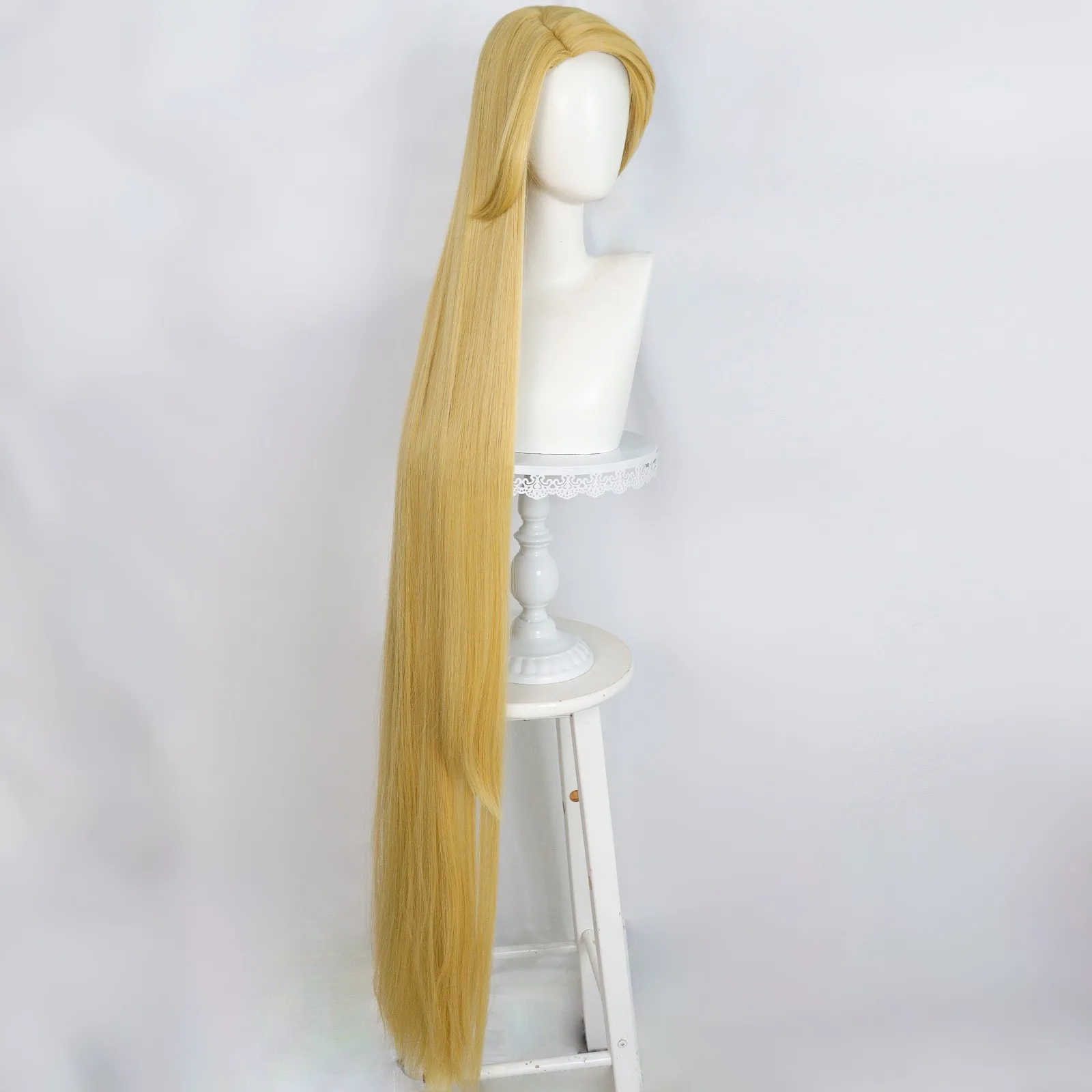 Perruque Cosplay Raiponce Princesse pour Femme, Cheveux Blonds Plus Riches, Halloween, Play 303