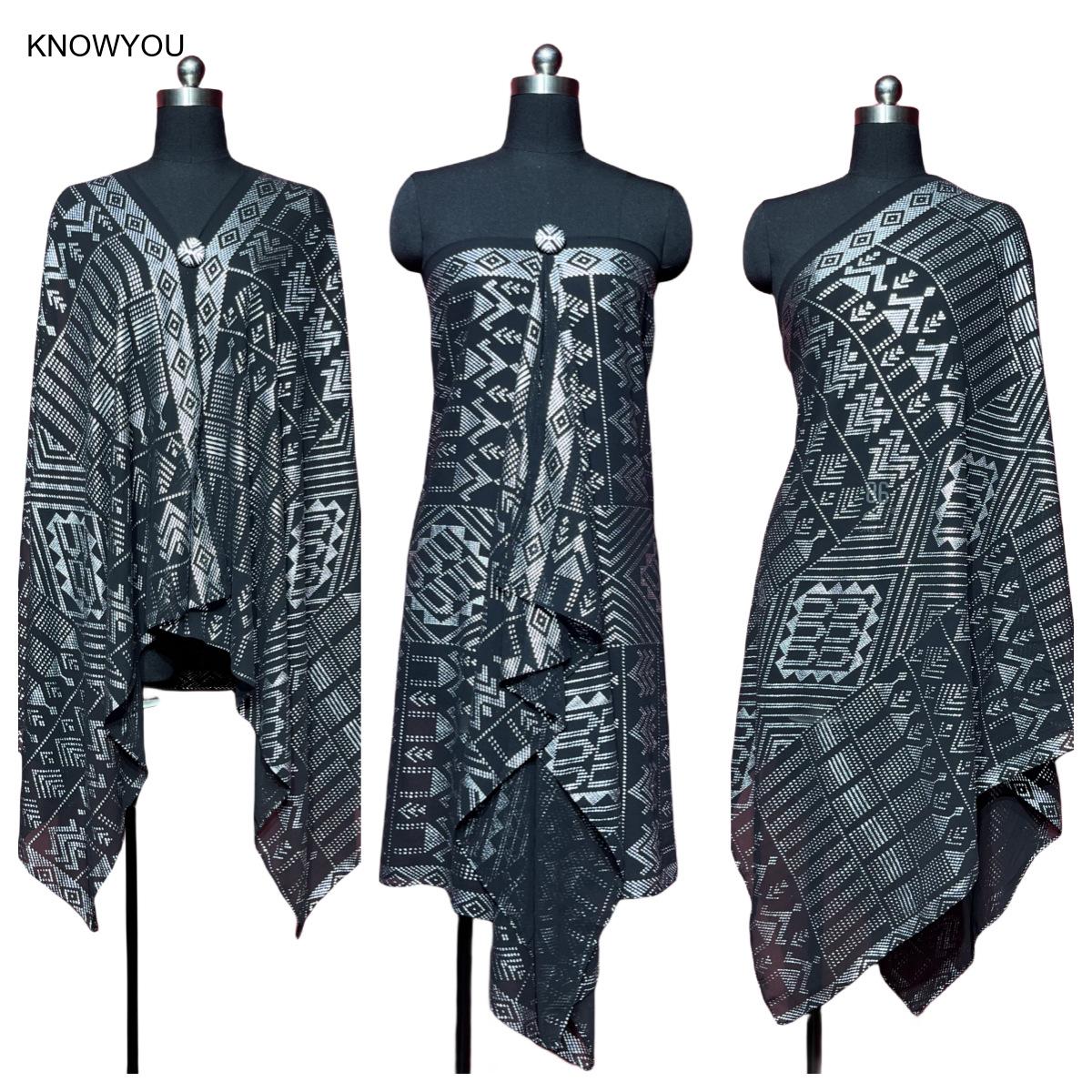 Châle de protection solaire élégant pour femme, écharpes à imprimé doré, écharpes multifonctionnelles, hijab en mousseline de soie, poncho de plage, 18 feuilles, 1PC