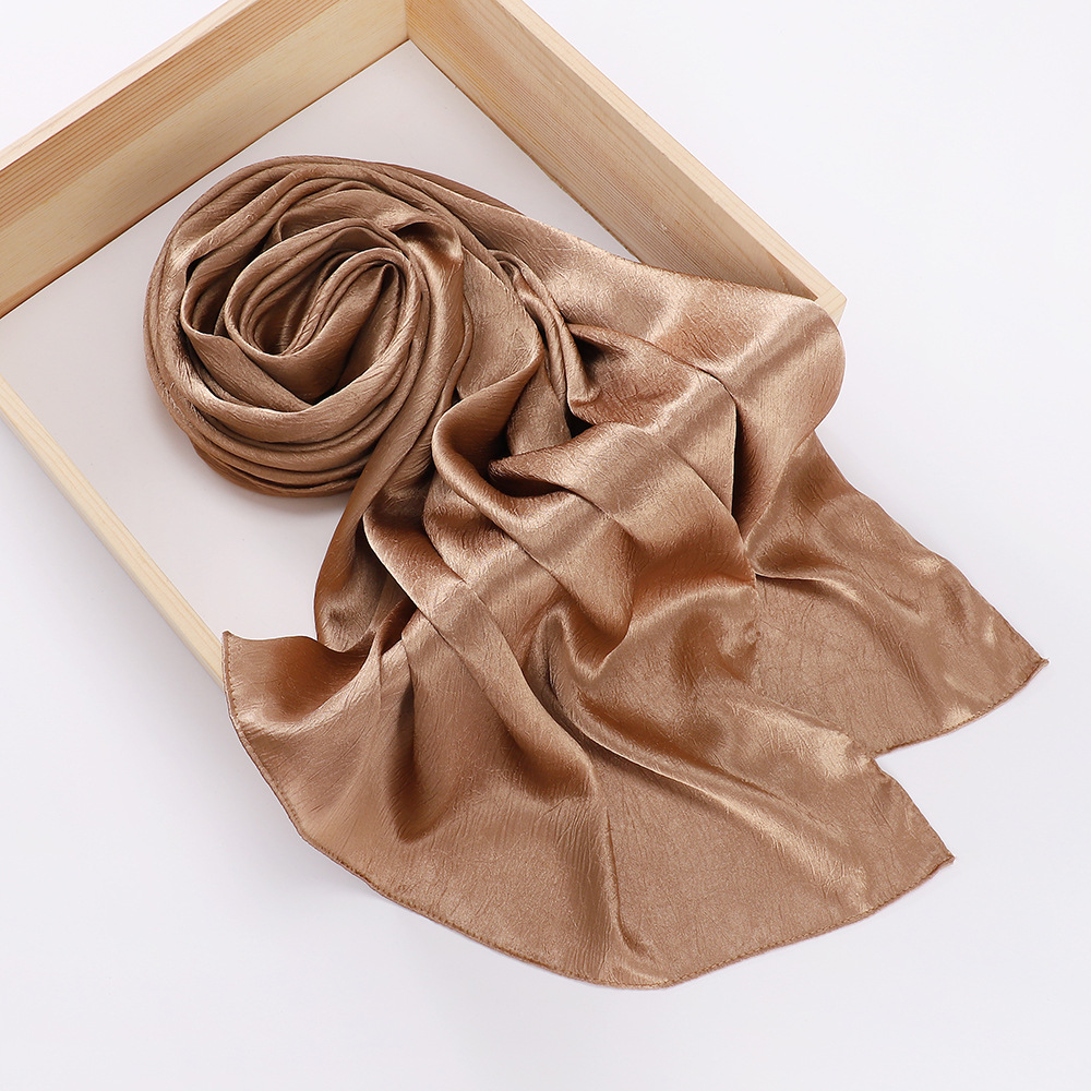 Hijab en mousseline de soie pour femmes, foulards de luxe, bandana, bandeau, châle, turban chic pour femme musulmane, hijabs