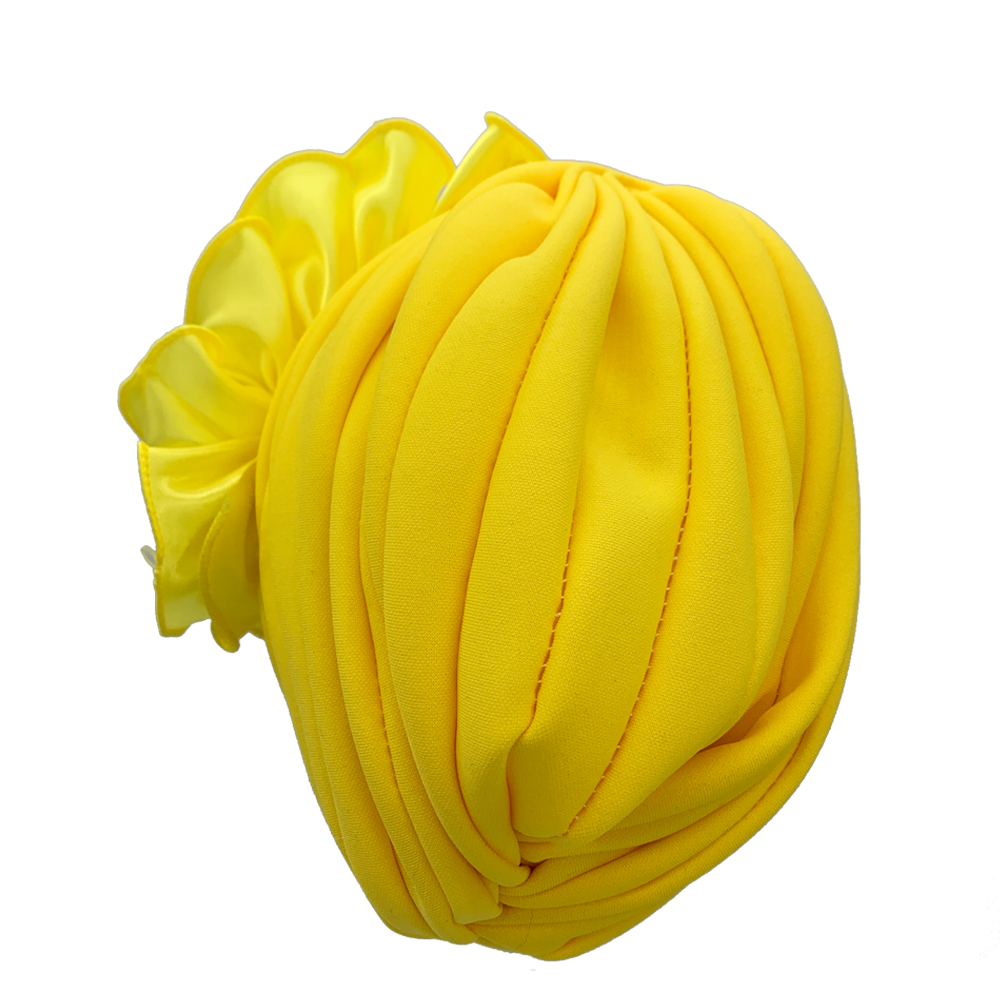 Turban Plissé à Volants en Satin pour Femme, Cravate de Sauna Nigériane, Prêt à vitation, Bonnet Africain, Équipement de ix