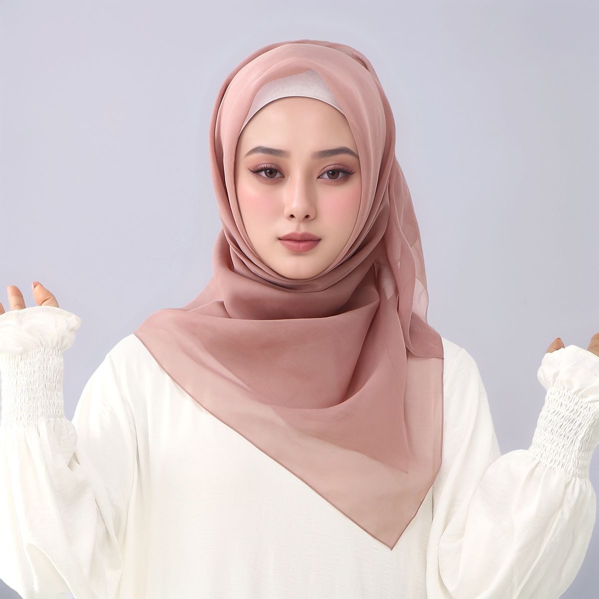 Ramadan 110cm solide Viscose carré écharpe musulman Hijab pour les femmes respirant foulard châle enveloppement nouveau tissu Turban foulard