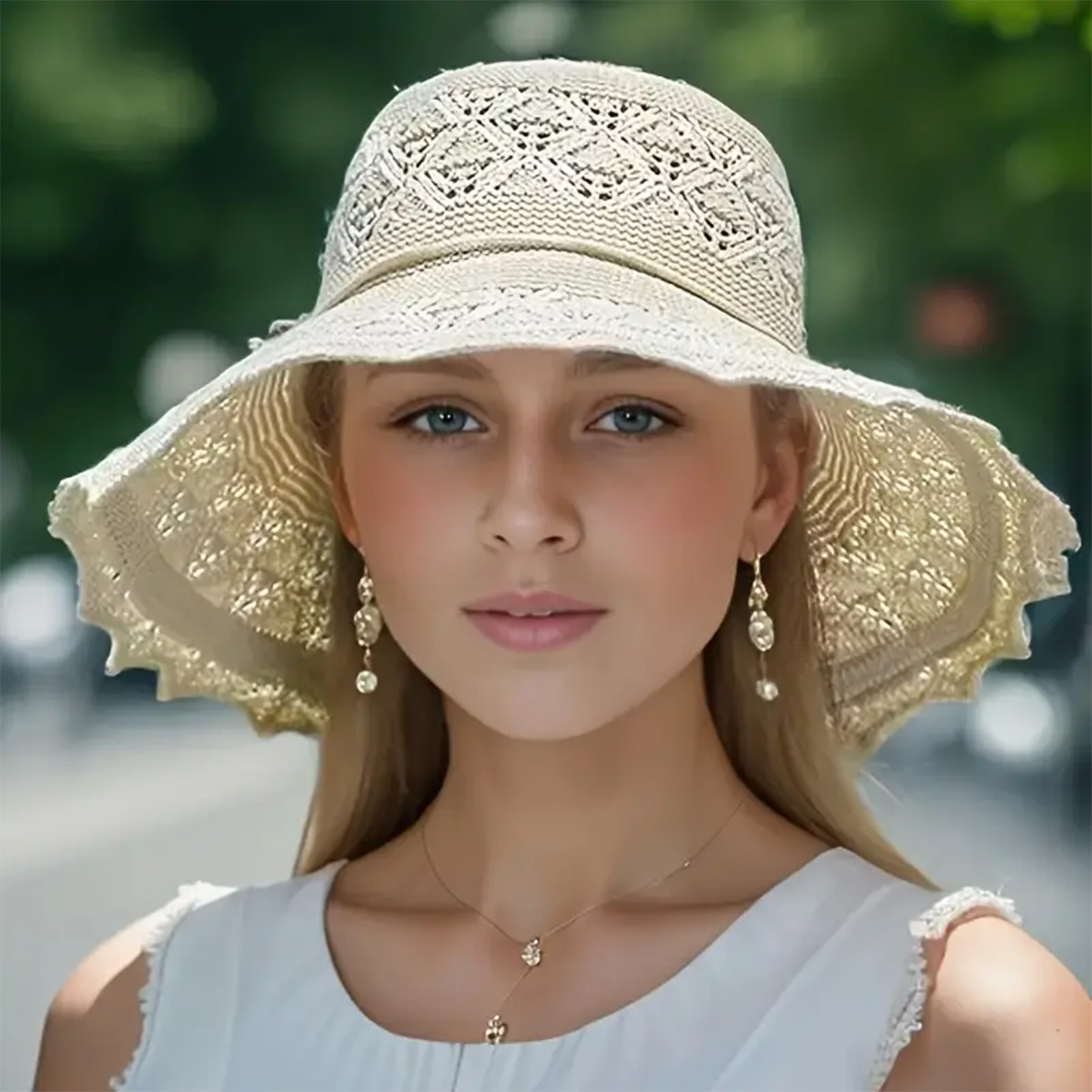 Visières solaires élégantes, chapeaux de plage d'été pour femmes, protection UV, casquette à large bord pliable, accessoires de voyage en plein air pour filles et adolescentes