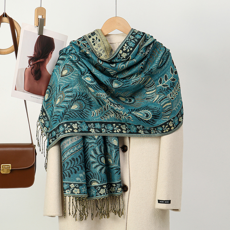 Cachemire sentiment Paisley écharpe pour femmes Pashmina châles gland Hijab tête enveloppement Femme hiver foulards Foulard Bufanda 2025