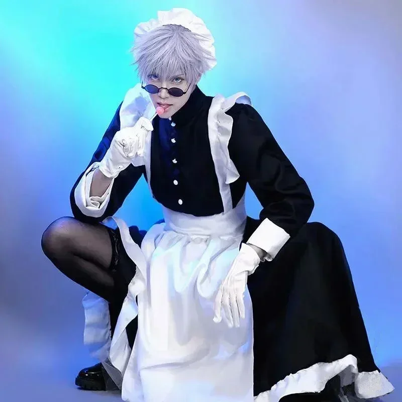 2026 Halloween : Tenue de Soubrette pour Femme, Robe Longue, Robe Tablier, Robes Lolita, Vêtements pour Homme, Costume de Café Unisexe, Costumes de Cosplay Anime