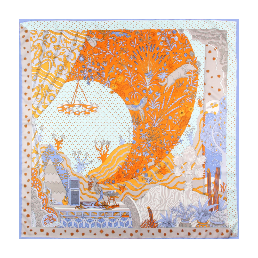 90CM plantes d'animaux imprimer sergé foulard en soie femmes châles carrés marque Hijabs écharpe Bandana léopard fait à la main frisé foulards