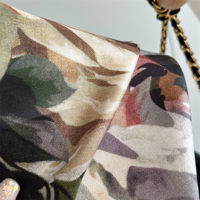 Écharpe en soie de 90 cm, châles en twill roulés à la main, foulards de luxe en soie de mûrier, bandanas pour cheveux et cou, accessoires pour le cou et la tête