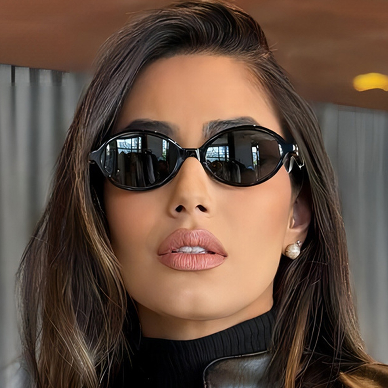 Lunettes de soleil léopard ovales unisexes, marque de créateur de luxe, lunettes de soleil à la mode, nuances rondes Glamour Mn, UV400, femmes et hommes