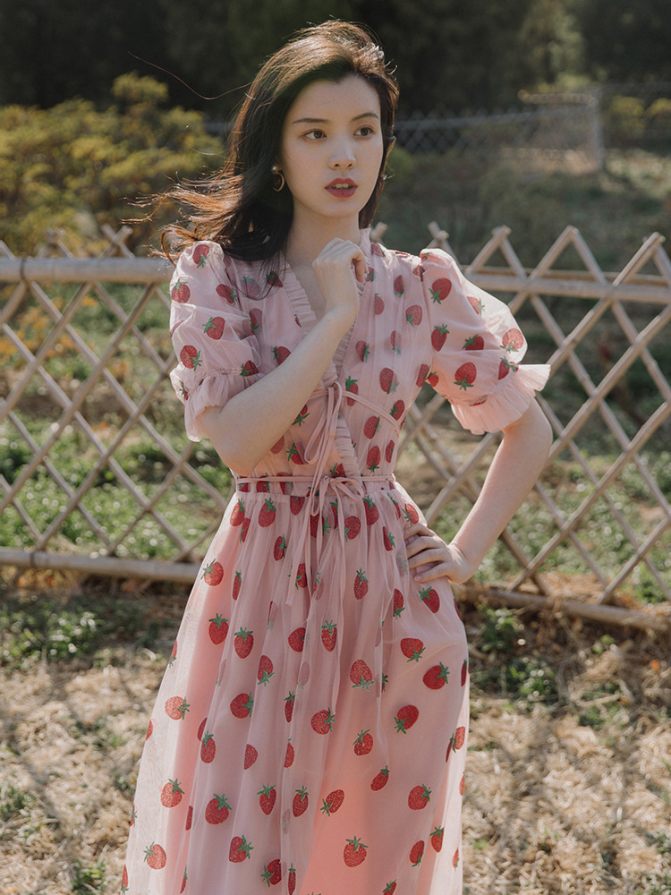 Harvey-Robe rose à bretelles pour femmes, tenue éducative, maxi, formelle, décontractée, vintage, éducative