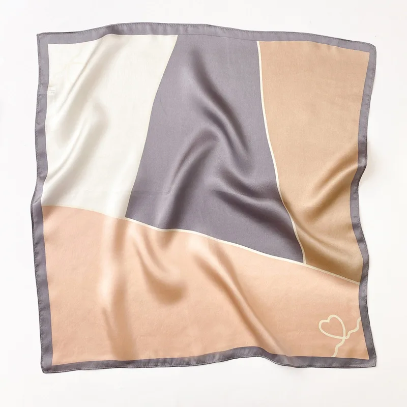 Écharpe femme à carreaux 2026, 100% soie, châle doux en pashmina, écharpe de plage, bandana pour femme