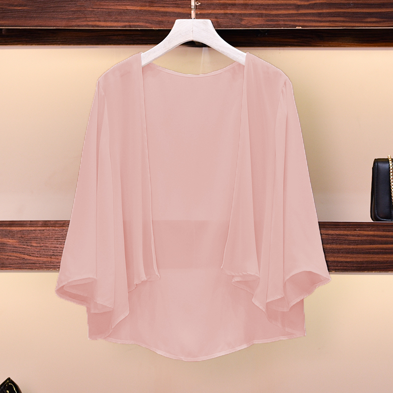 Robe de soirée en mousseline de soie pour femme, élégante, simple, décontractée, cape de Rhavec haussement d'épaules pour dame, châle d'été