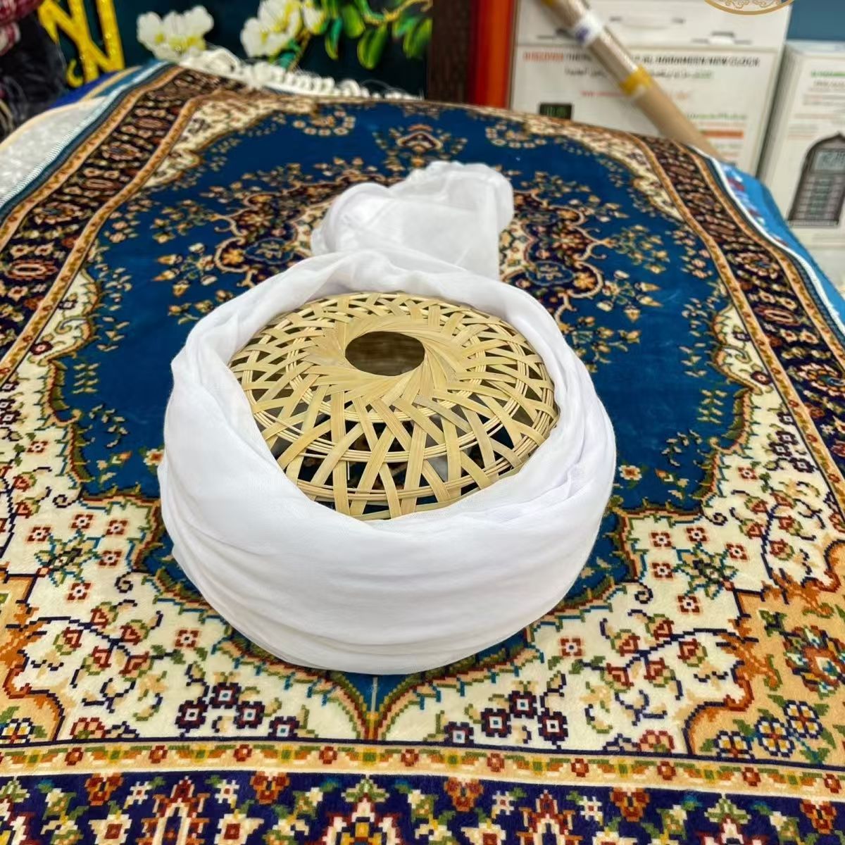 Hijabs blancs musulmans pour hommes, écharpe élégante, turquie, dubaï, pour l'extérieur, islamique, Eid, Ramadan, prière, couvre-chef, fête dansante