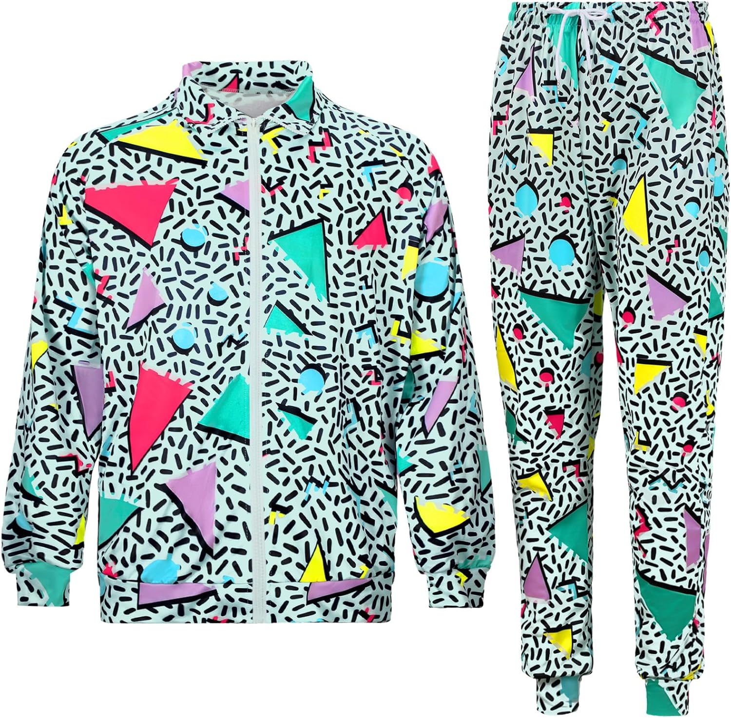Mepase-Survêtement à Manches sulfpour Homme, Tenue Rétro des Années 80 et 90, avec Bande Latérale, Streetwear Sportif, Décontracté, pour Jogging