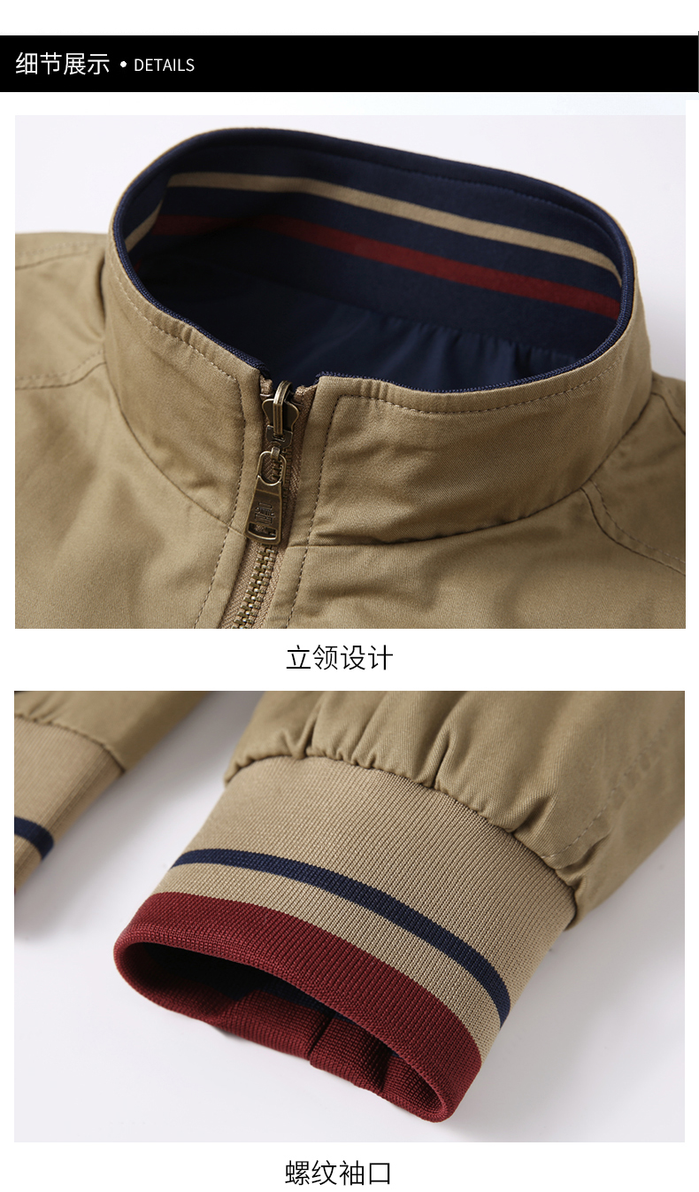 Veste double face pour hommes, coupe-vent décontracté, vestes d'affaires minces, vestes de documents solides, vêtements ChimMens, haute qualité, mode